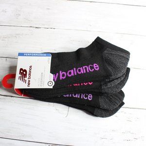 New Balance Women's 6 Pack Active Low Cut Cushion Athletic Socks